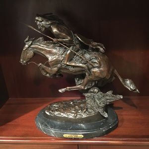 Frederick Remington Brass statue
